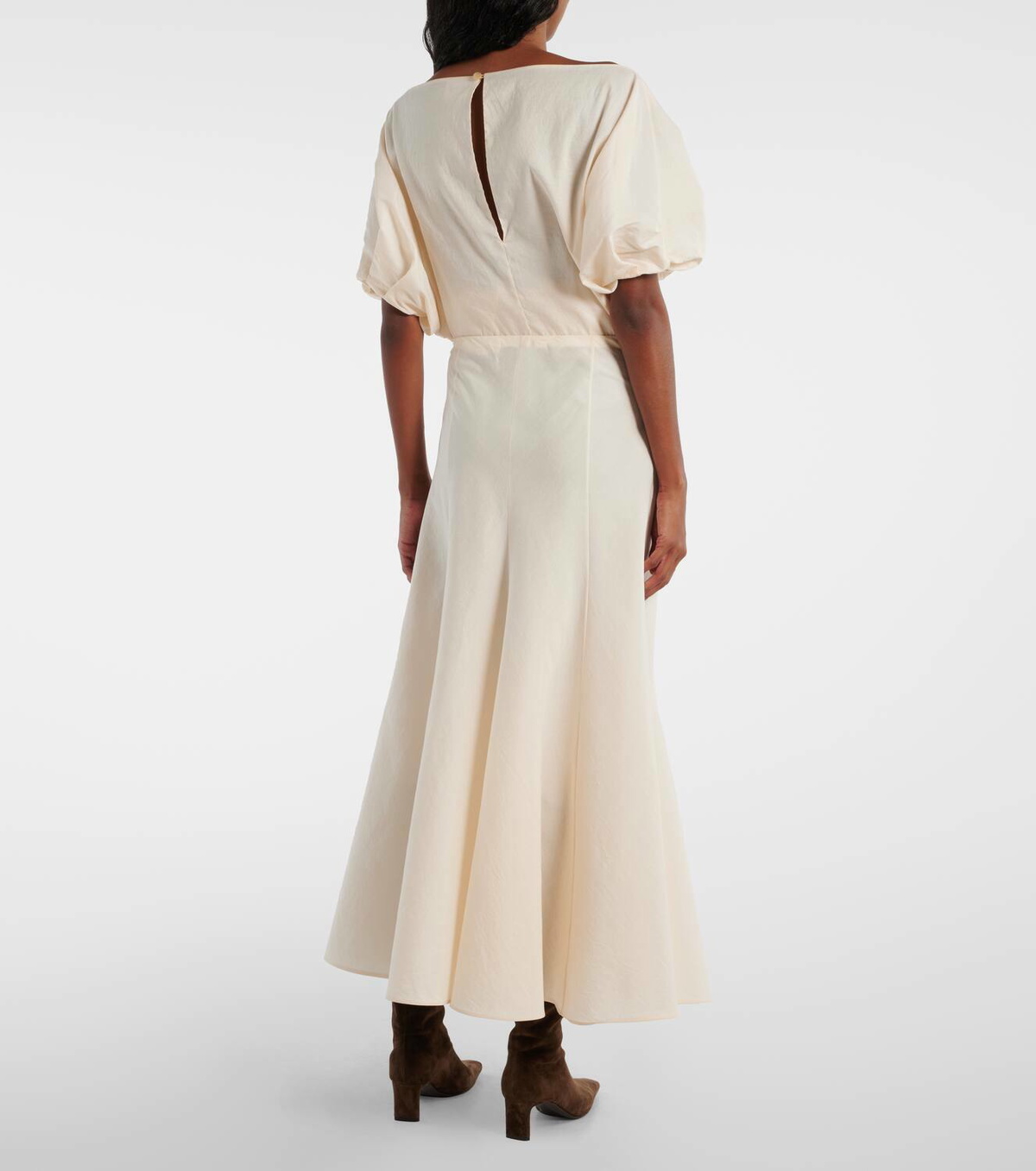 Khaite Lenno silk and cotton maxi skirt