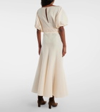Khaite Lenno silk and cotton maxi skirt