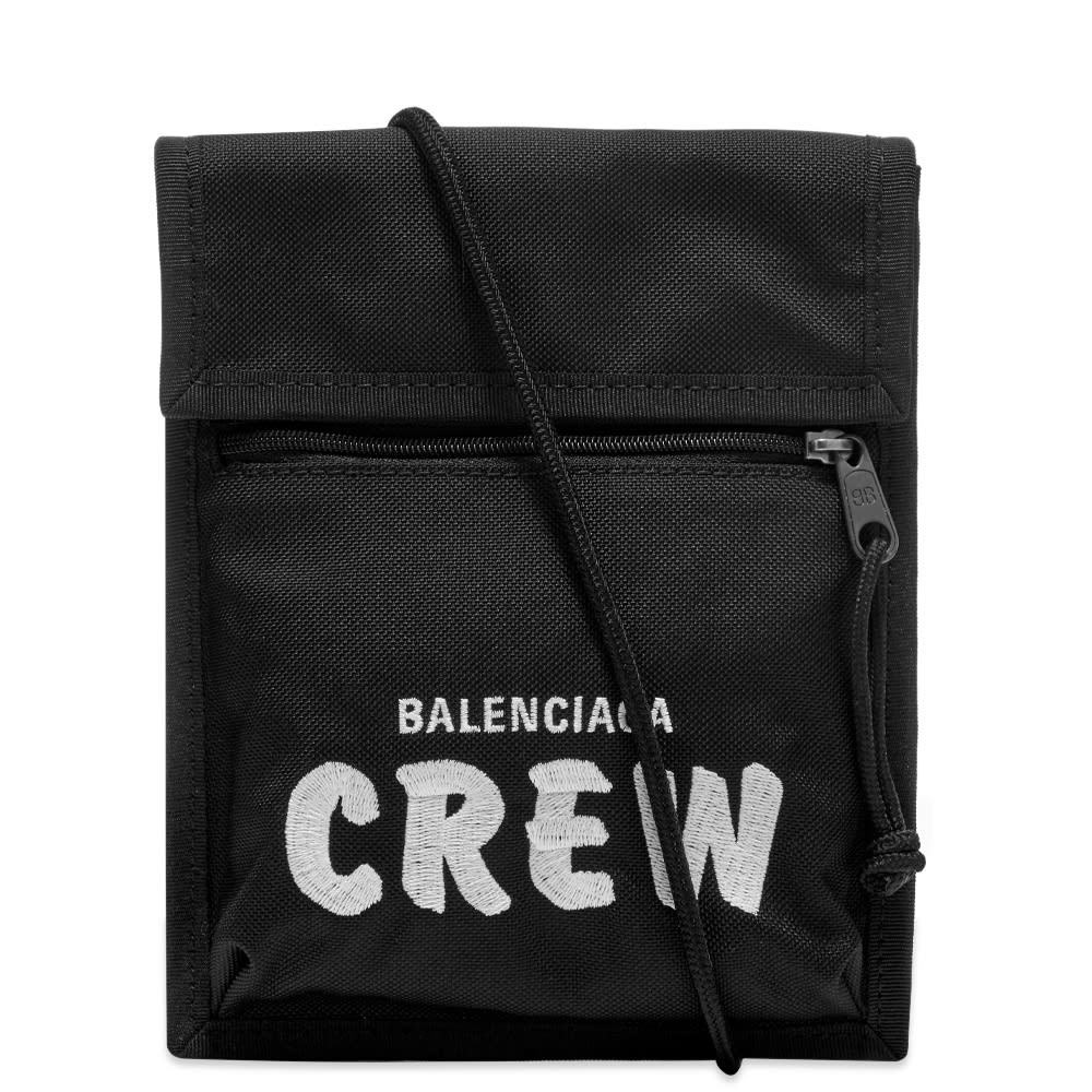 Balenciaga Logo Shoulder Strap in Black