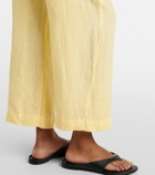 Velvet Lola linen wide-leg pants