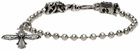 Emanuele Bicocchi Silver Cross Charm Bracelet