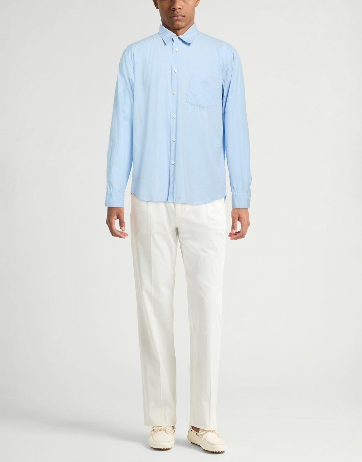 Theory Mens Shirt Sky in Blue
