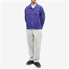 Acne Studios Men's Ourle Twill Overshirt in Electric Purple