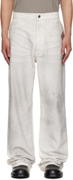 ALEXANDER DIGENOVA Off-White Underground Trousers