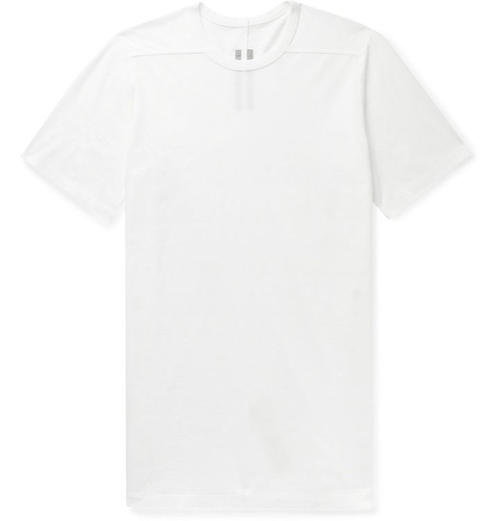 Photo: Rick Owens - Level Cotton-Jersey T-Shirt - White