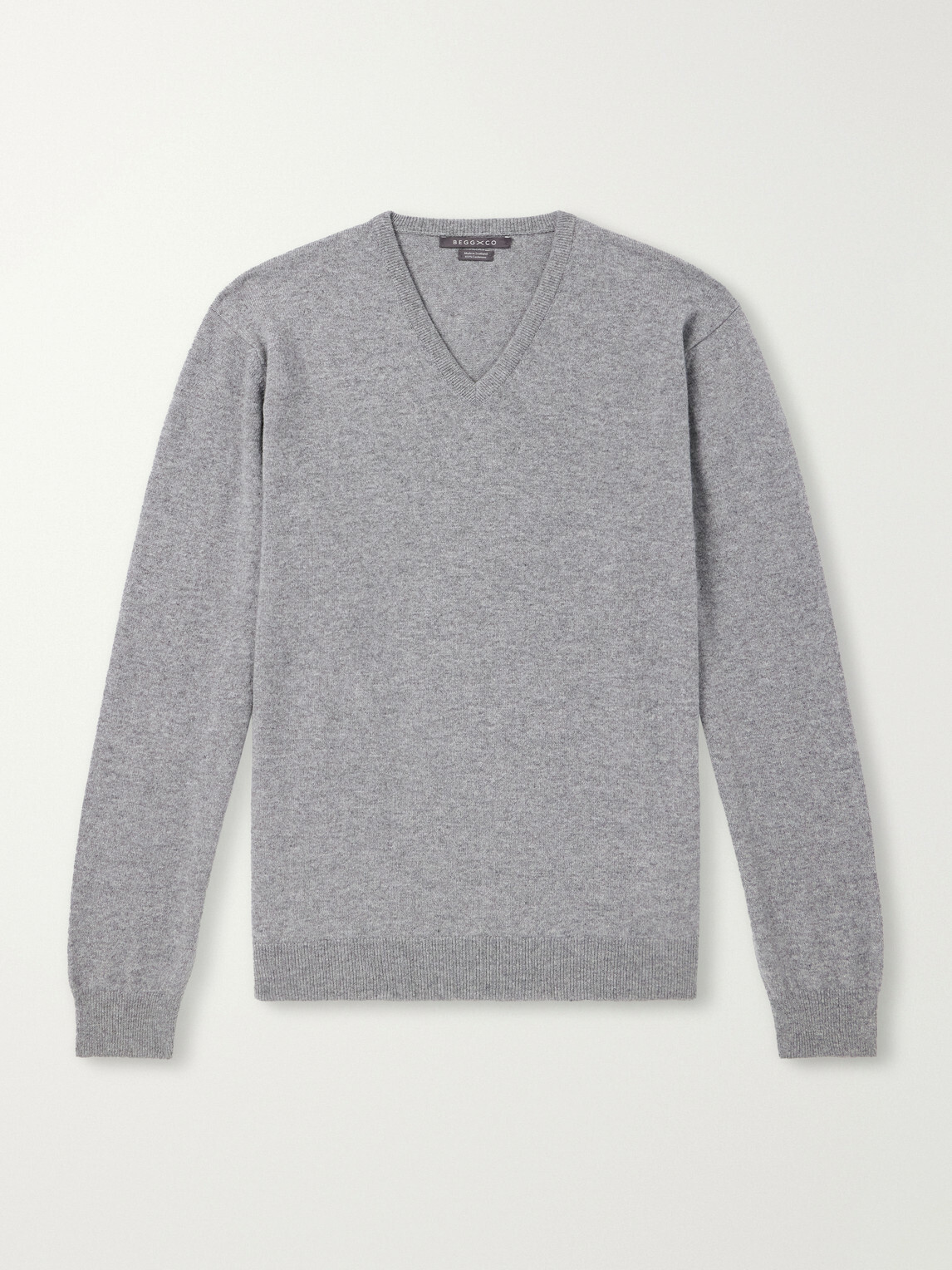 Begg & Co - Heriot Cashmere Sweater - Gray