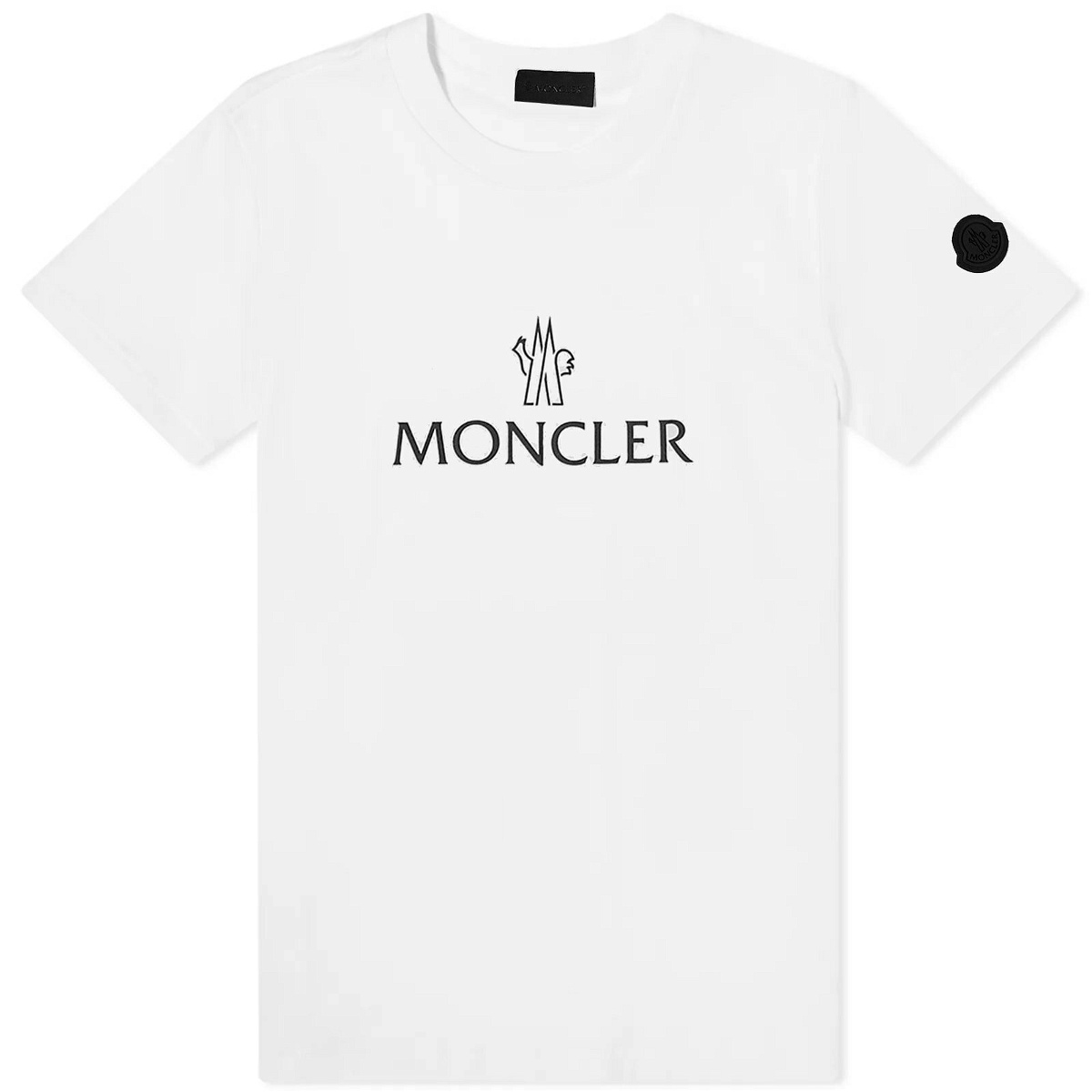 Moncler Women's Logo T-Shirt in White Moncler