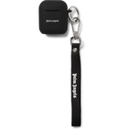 Palm Angels - Logo-Print Rubber AirPods Case - Black