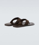 The Row Dan suede thong sandals