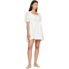 Sandy Liang White Hugo Midi Dress
