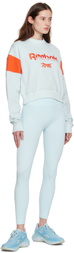 Reebok By Victoria Beckham Blue Graphic Sweatshirt