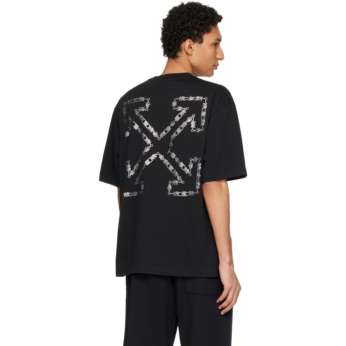 Off-White Black Chain Arrow Skate T-shirt