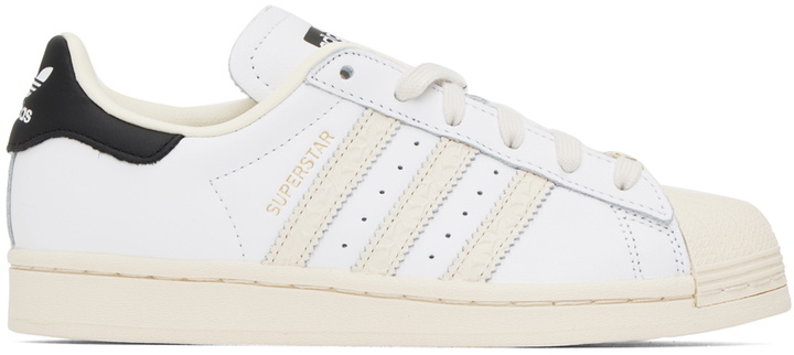 Photo: adidas Originals White & Off-White Superstar Sneakers