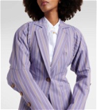 Vivienne Westwood Pourpoint striped cotton blazer