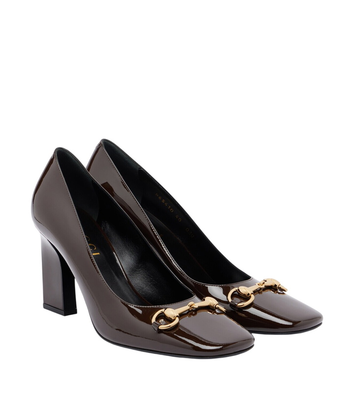 Photo: Gucci Signora Horsebit patent leather pumps