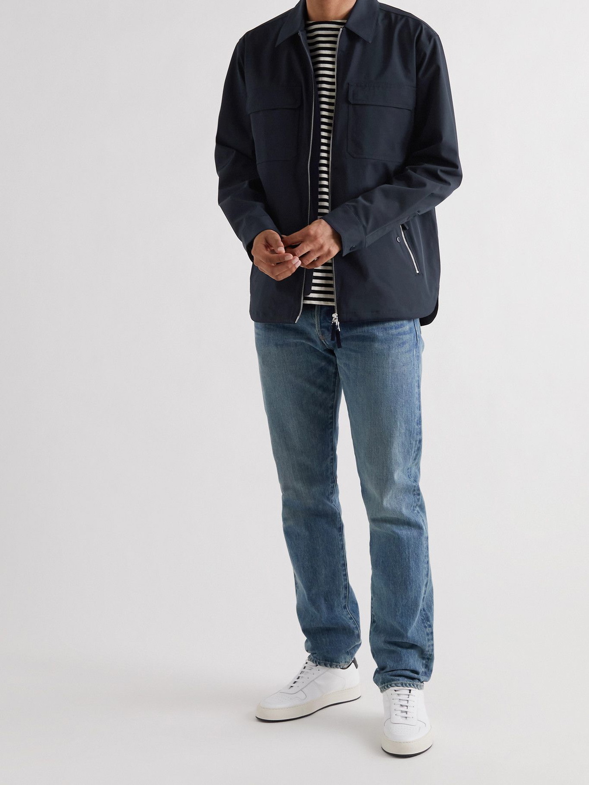 NN07 - Timothy Shell Shirt Jacket - Blue NN07