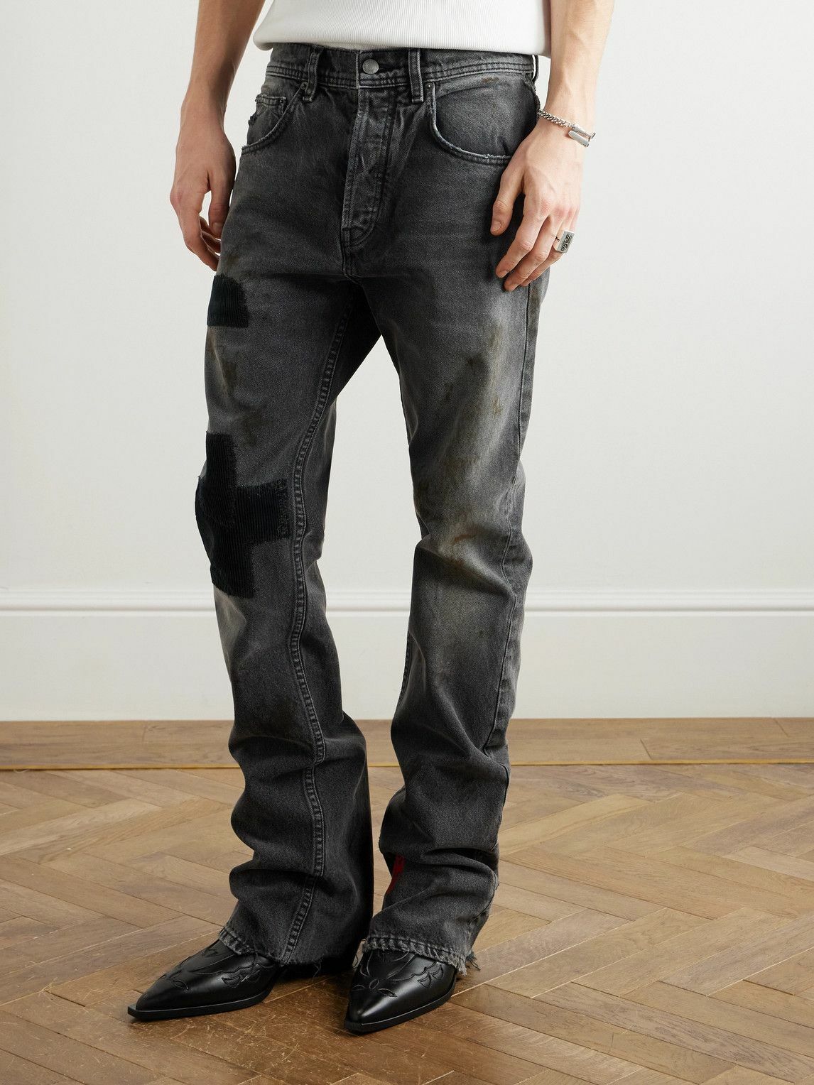 Enfants Riches Déprimés - Patchwork Slim-Fit Flared Corduroy