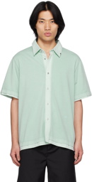 C2H4 Green Layered Shirt