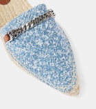 Stella McCartney Gaia denim bouclé espadrilles