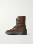 Tod's - Winter Gommino Suede Boots - Brown
