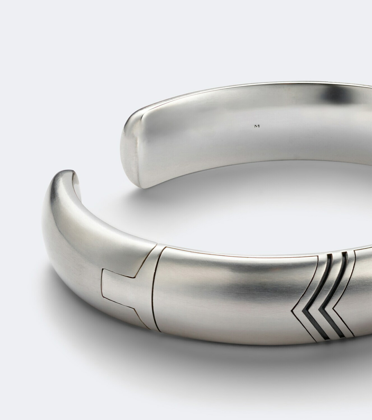 David Yurman Chevron Bold sterling silver cuff bracelet