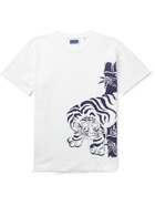 Blue Blue Japan - Printed Cotton-Jersey T-Shirt - White