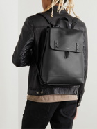SAINT LAURENT - Full-Grain Leather Backpack - Black
