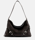 Givenchy Voyou Medium suede shoulder bag