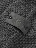 Stone Island - Ghost Logo-Appliquéd Wool Mock-Neck Sweater - Gray