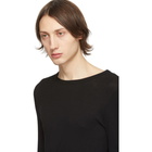 Saint Laurent Black Ribbed Jersey T-Shirt