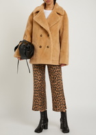 Free People Mari Reversible Faux fur Coat Tan