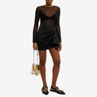 Mother of All Women's Colette Wool Mini Skirt in Black