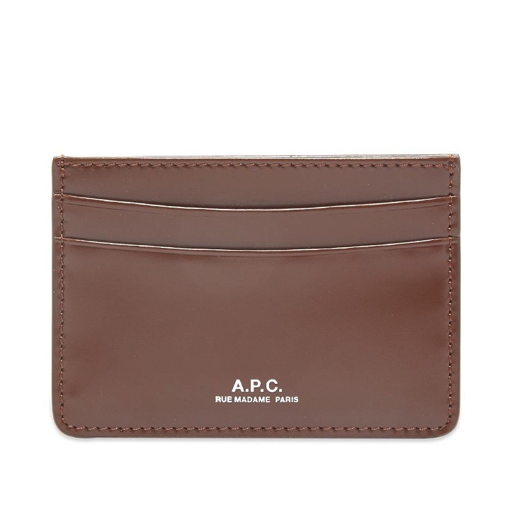 Photo: A.P.C. Andre Gloss Leather Card Holder
