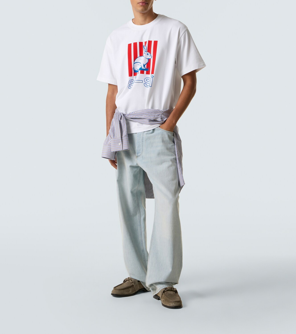Bottega Veneta Printed cotton jersey T-shirt