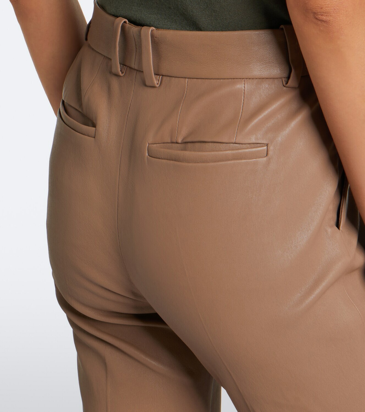 Joseph Coleman leather slim pants