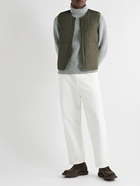 Inis Meáin - Boatbuilder Ribbed Donegal Merino Wool and Cashmere-Blend Rollneck Sweater - Gray