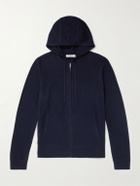 Mr P. - Wool and Cashmere-Blend Zip-Up Hoodie - Blue