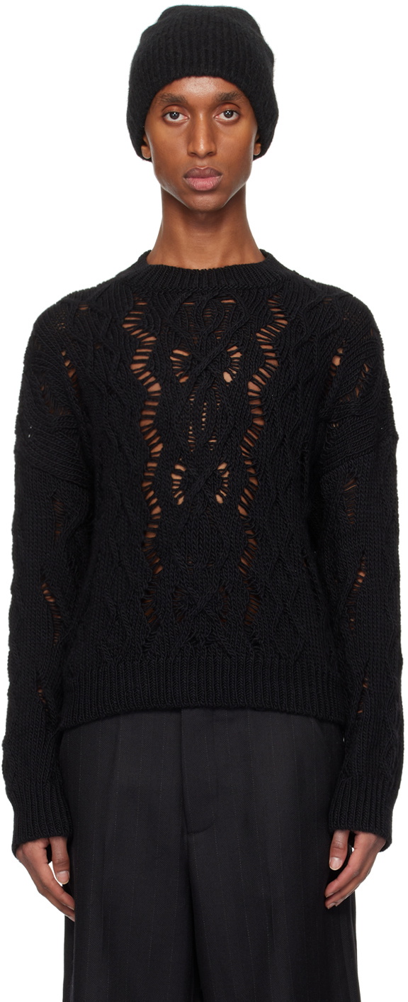 OUR LEGACY Black Cable Sonar Sweater Our Legacy