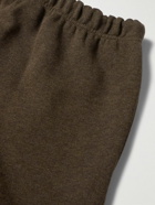 FEAR OF GOD ESSENTIALS - Logo-Appliquéd Cotton-Blend Jersey Sweatpants - Brown