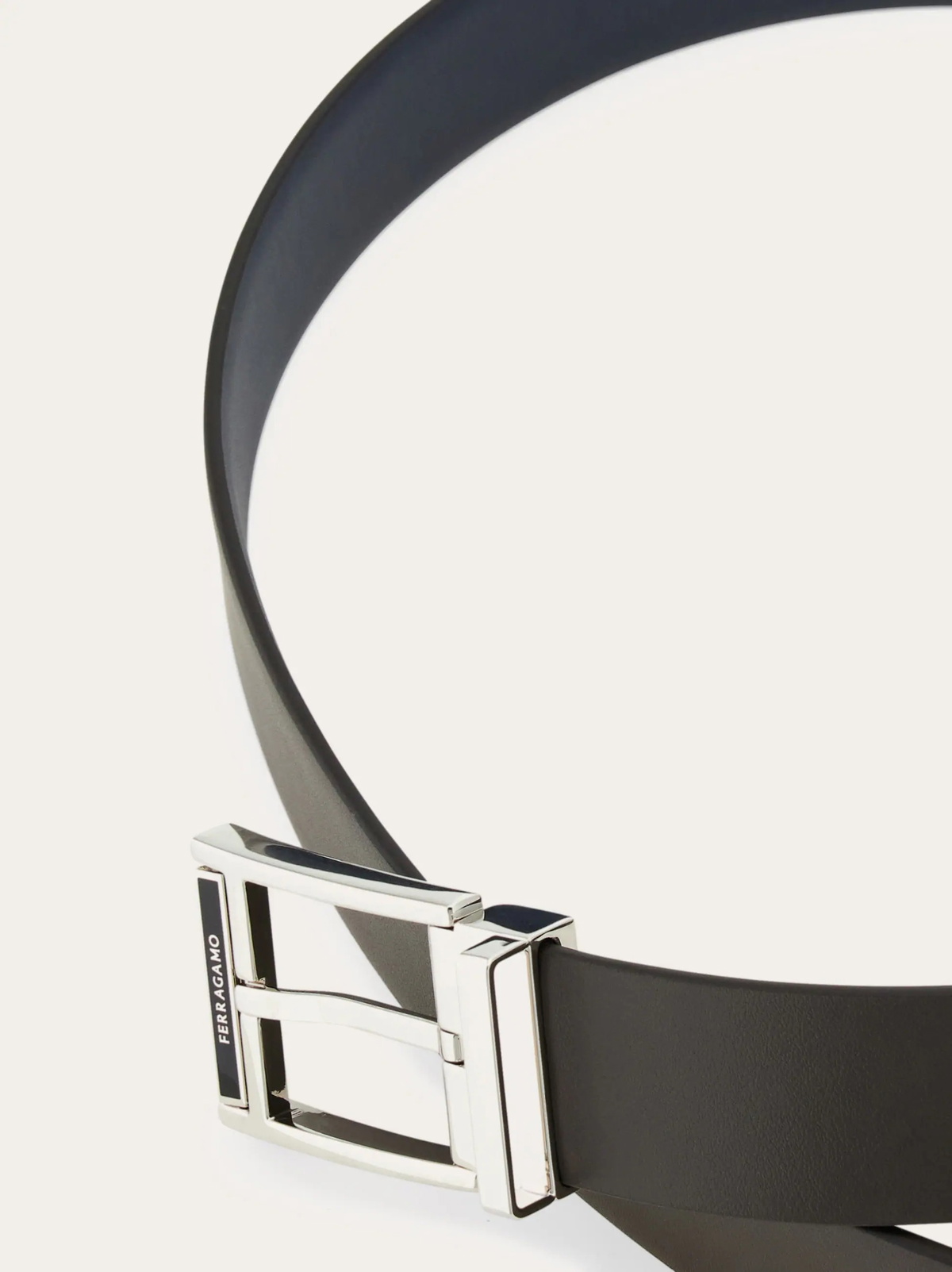 Ferragamo Mens Reversible and adjustable belt in Brown