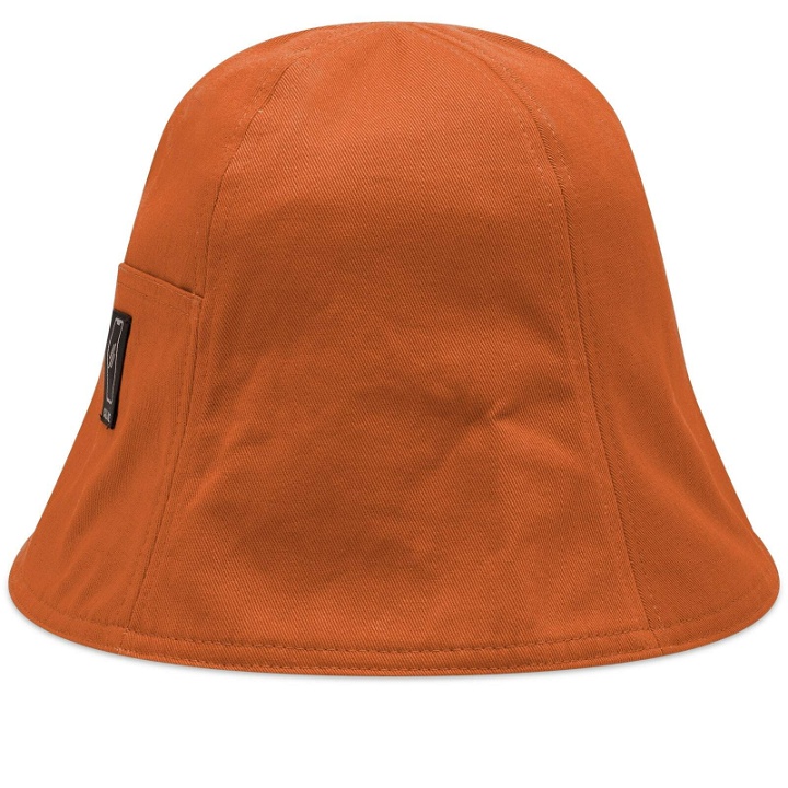 Photo: Acne Studios Men's Bernard Twill Bucket Hat in Rust Red/Brown