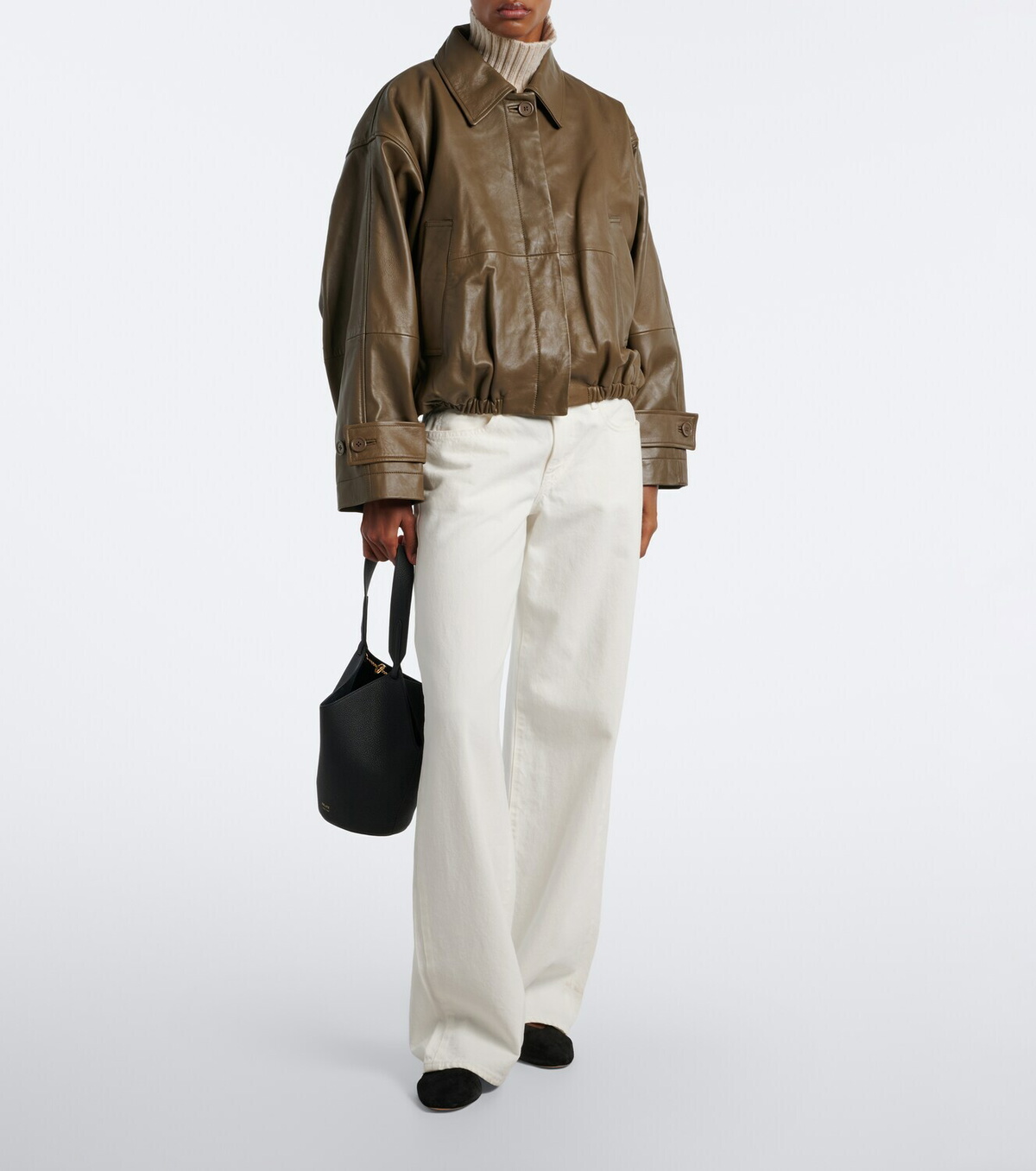 Róhe Leather blouson jacket
