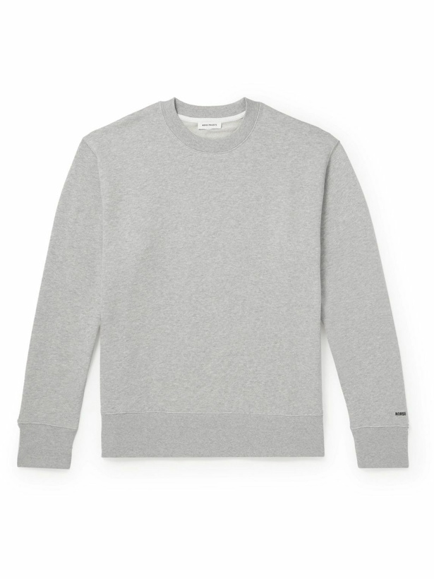 Photo: Norse Projects - Arne Printed Organic Cotton-Jersey Sweatshirt - Gray