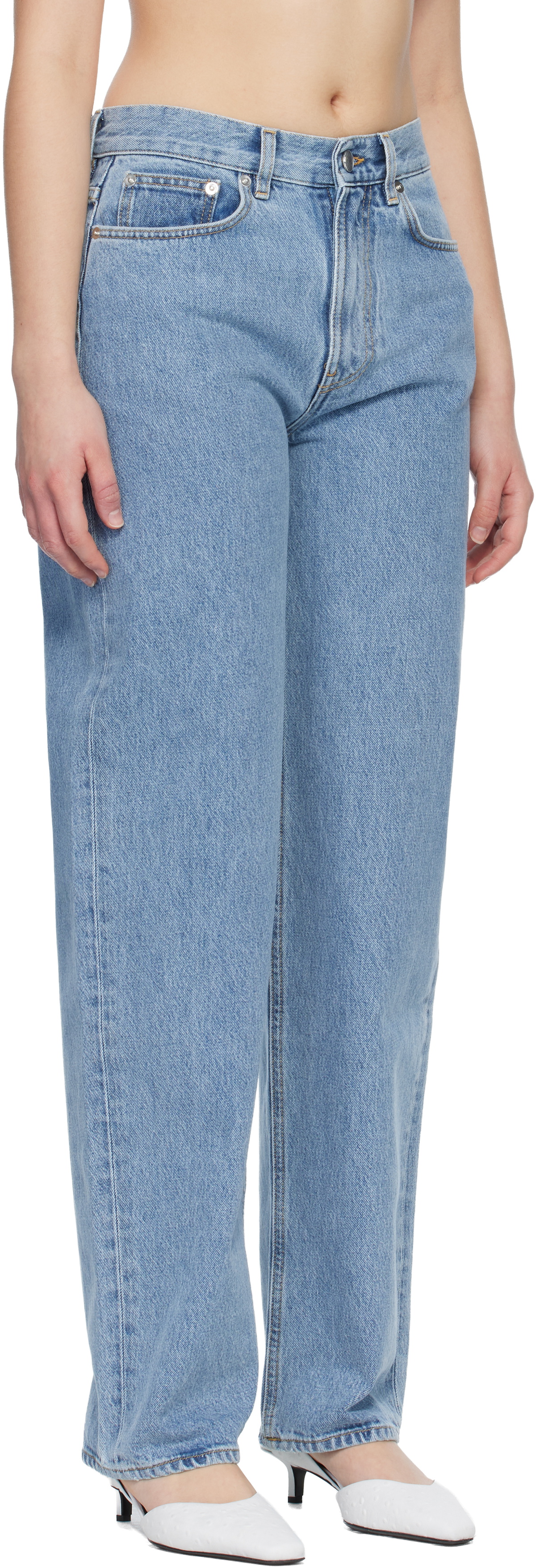 Loulou de Saison Blue SAMUR LDS Organic Denim Boyfriend Jeans