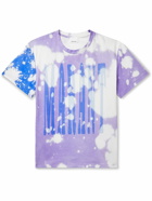 Isabel Marant - Bleached Logo-Print Cotton-Jersey T-Shirt - Purple