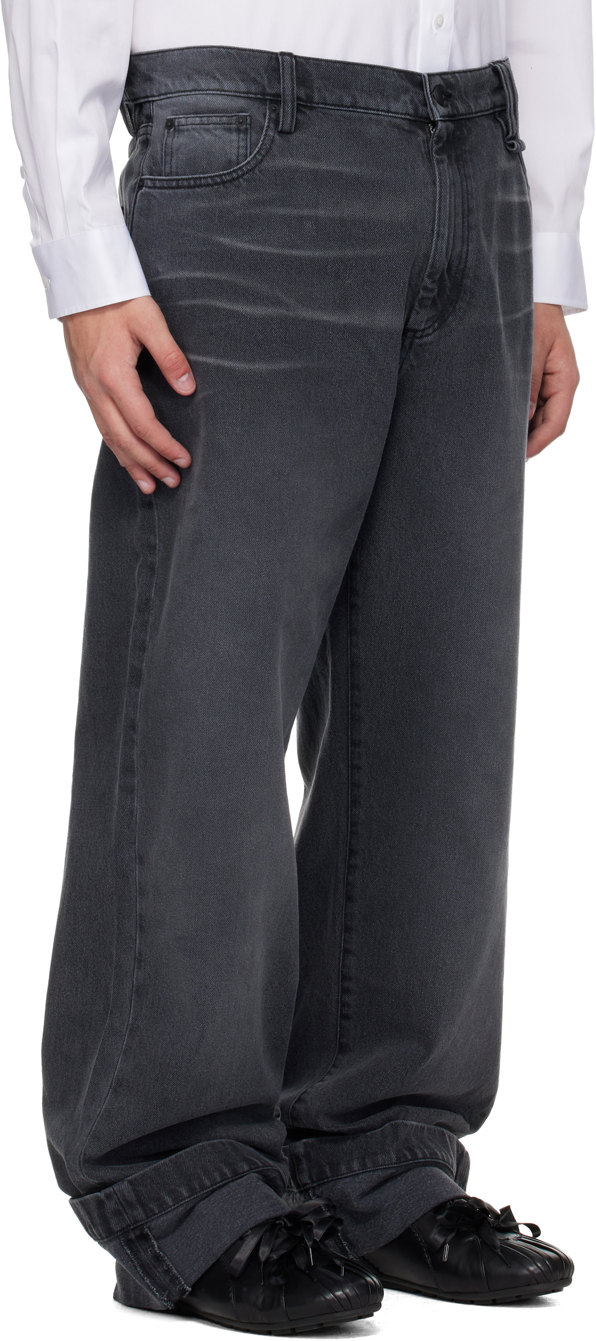 Simone Rocha Black Straight Leg Jeans