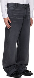 Simone Rocha Black Straight Leg Jeans