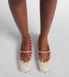 Valentino Garavani Rockstud leather Mary Jane flats