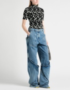 The Attico Womens Jeans in Blue