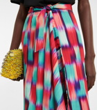 Dries Van Noten - Printed wrap midi skirt